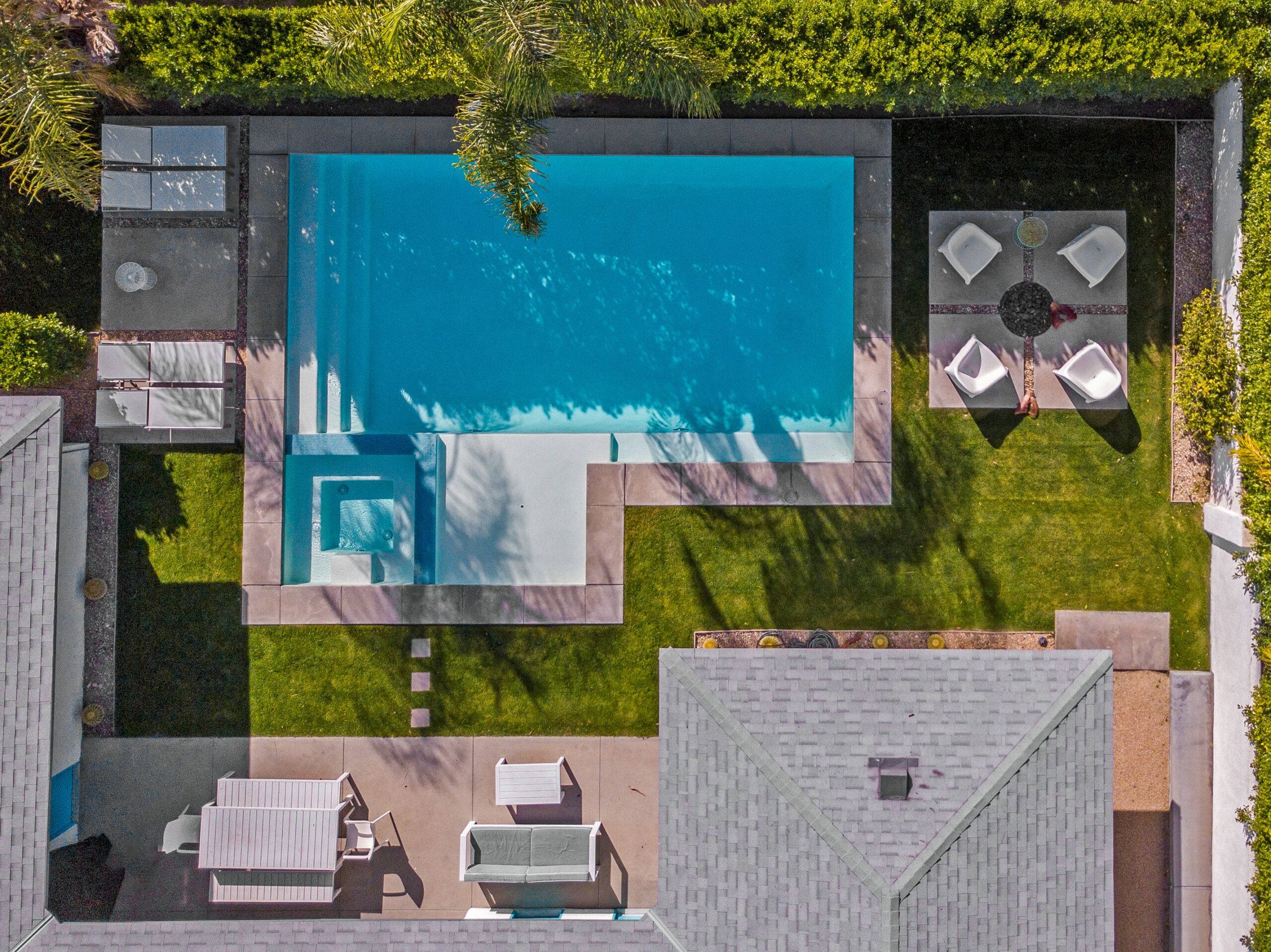 Beautiful drone photo of pool in backyard 2024 12 06 17 49 17 utc